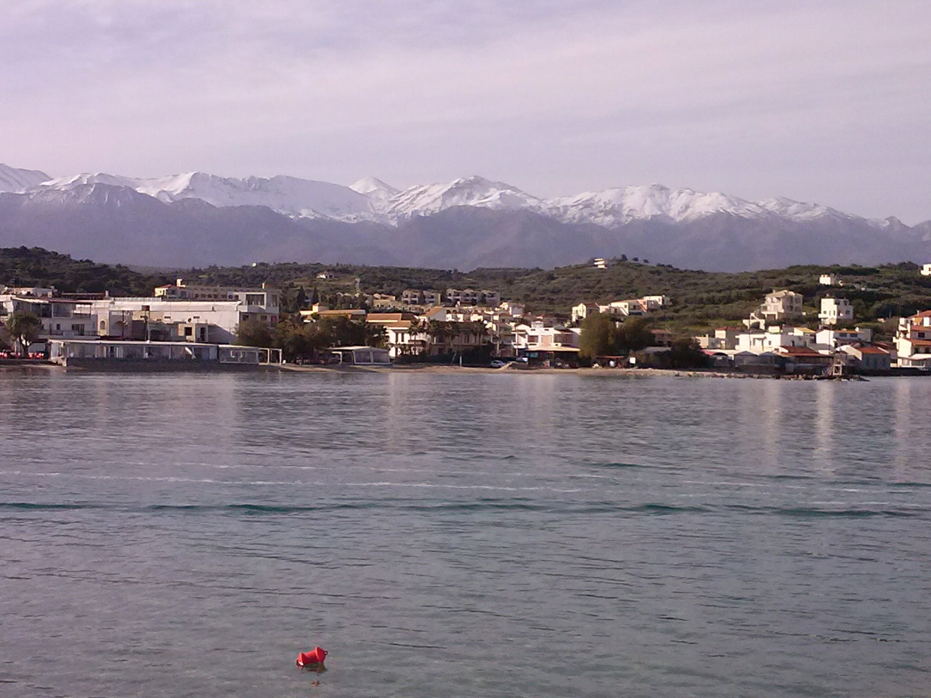 Almyrida village in winter